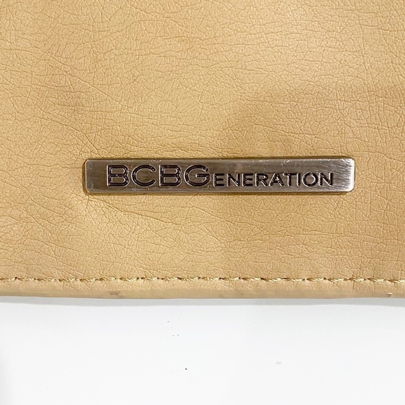 BCBGeneration The Starstruck Clutch Camel Studded Faux Leather - Picture 3 of 7